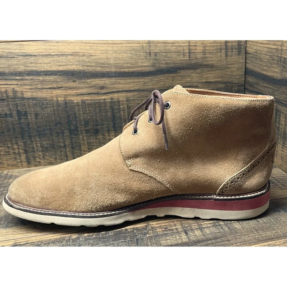 Martin‎ Dingman Boots Mens 8.5 Suede Chukka Tan Lace Up 300527M